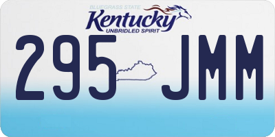 KY license plate 295JMM