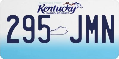KY license plate 295JMN