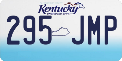 KY license plate 295JMP