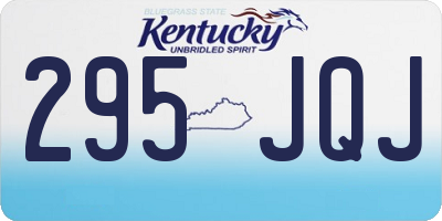 KY license plate 295JQJ