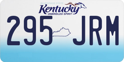 KY license plate 295JRM