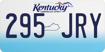 KY license plate 295JRY