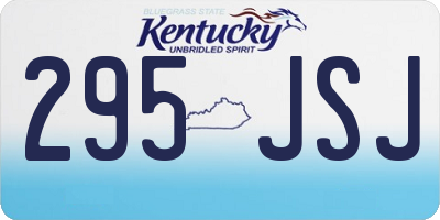KY license plate 295JSJ