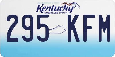 KY license plate 295KFM