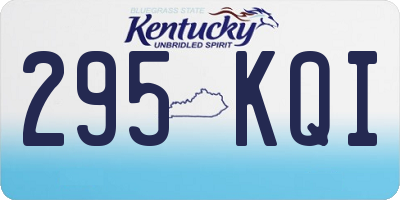 KY license plate 295KQI