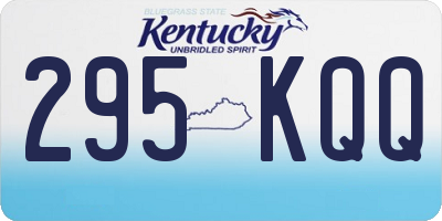 KY license plate 295KQQ