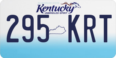 KY license plate 295KRT