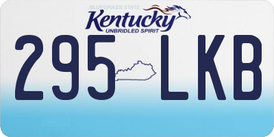 KY license plate 295LKB