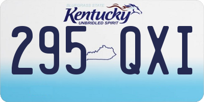 KY license plate 295QXI