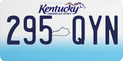KY license plate 295QYN