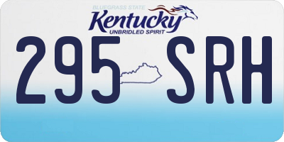 KY license plate 295SRH
