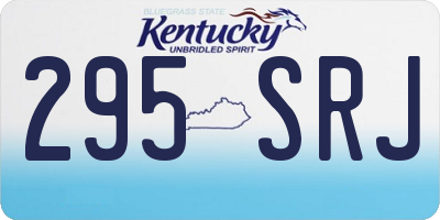 KY license plate 295SRJ