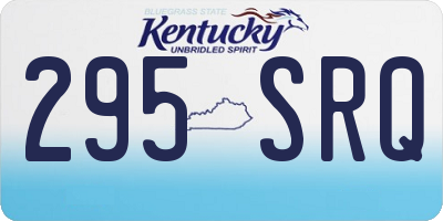 KY license plate 295SRQ