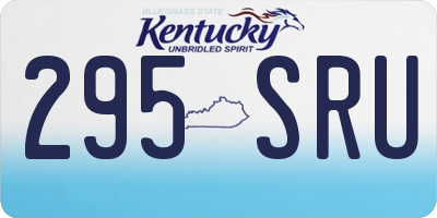 KY license plate 295SRU