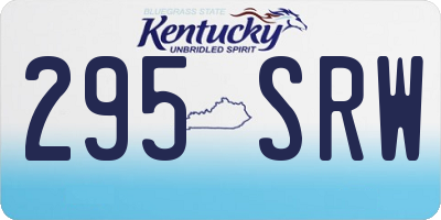 KY license plate 295SRW