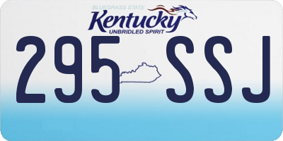 KY license plate 295SSJ