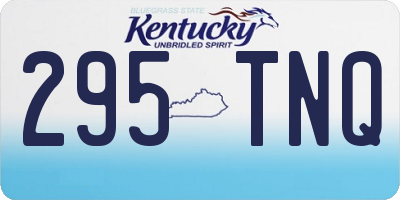 KY license plate 295TNQ