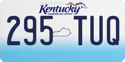 KY license plate 295TUQ