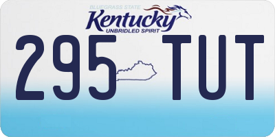 KY license plate 295TUT