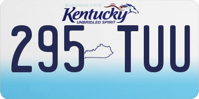 KY license plate 295TUU