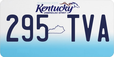 KY license plate 295TVA