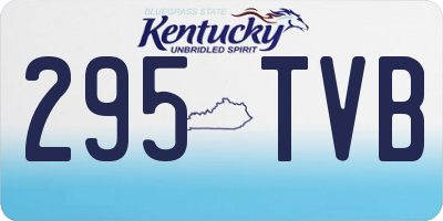 KY license plate 295TVB