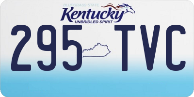 KY license plate 295TVC