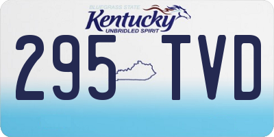 KY license plate 295TVD