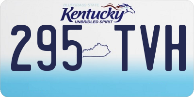 KY license plate 295TVH