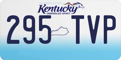 KY license plate 295TVP