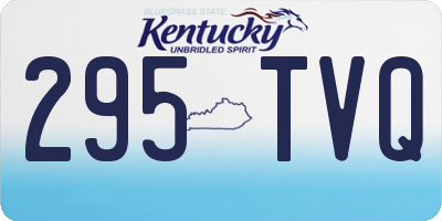 KY license plate 295TVQ