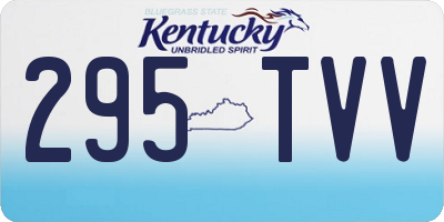 KY license plate 295TVV
