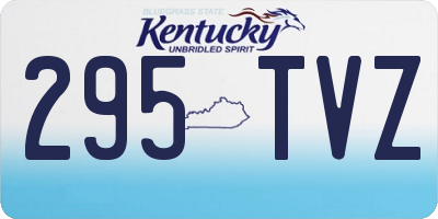 KY license plate 295TVZ
