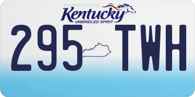 KY license plate 295TWH