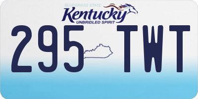 KY license plate 295TWT