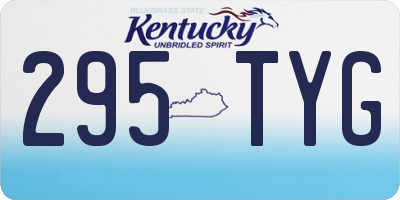 KY license plate 295TYG