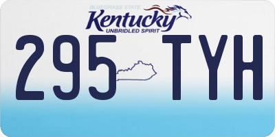 KY license plate 295TYH