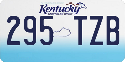 KY license plate 295TZB