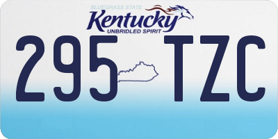 KY license plate 295TZC