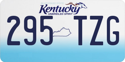 KY license plate 295TZG