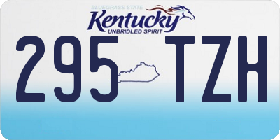 KY license plate 295TZH