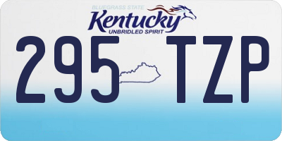 KY license plate 295TZP