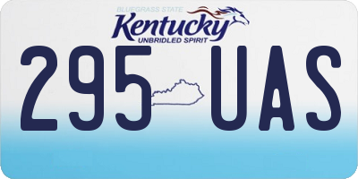 KY license plate 295UAS