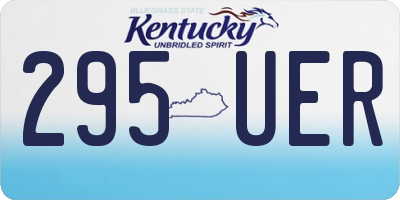 KY license plate 295UER