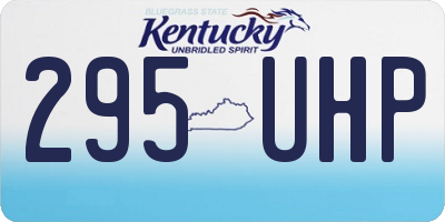 KY license plate 295UHP