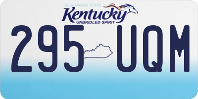 KY license plate 295UQM