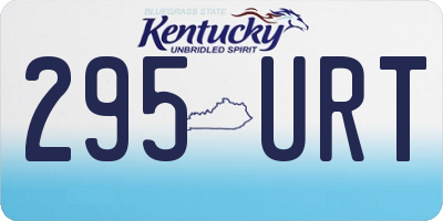 KY license plate 295URT