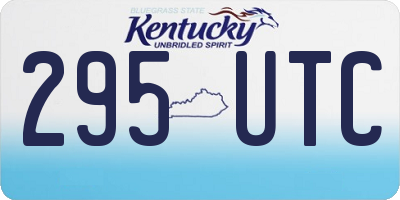 KY license plate 295UTC