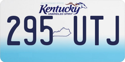 KY license plate 295UTJ
