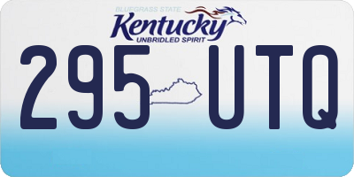 KY license plate 295UTQ